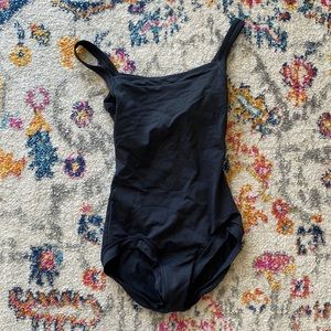 Black Mesh Back Cross Leotard